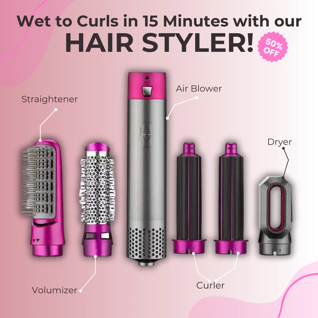 5 in 1 Hot Air Styler Hair Straightener